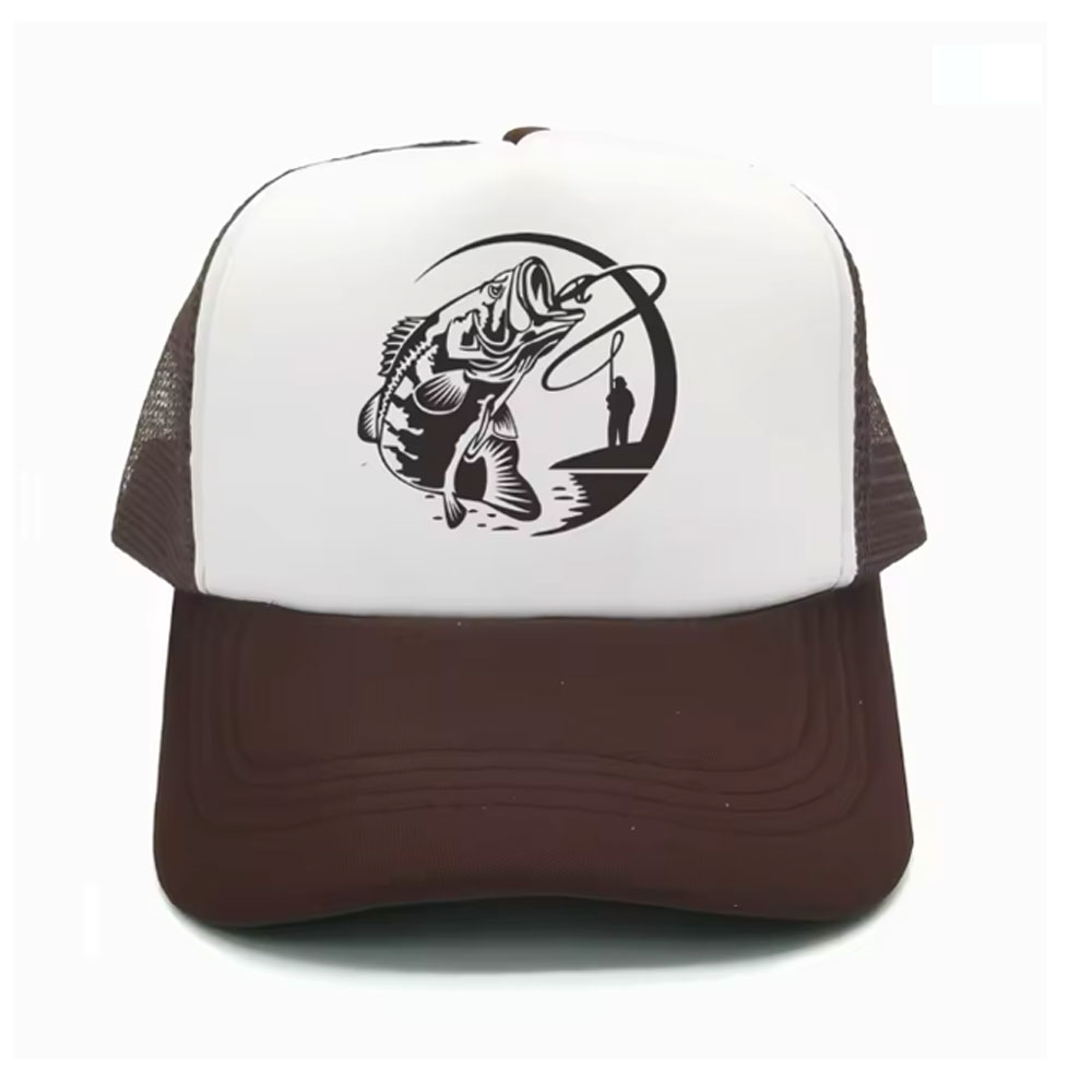 Trucker Cap Mesh - Fishing Skeleton Trucker Cap Summer Men