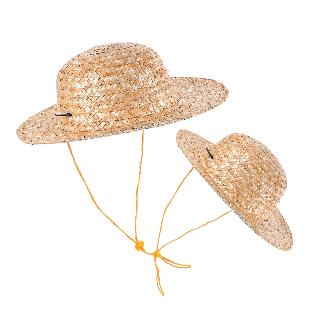 Kids Straw Sun Hats 2 Pack Wid - Sun Hat Wide Brim review and price