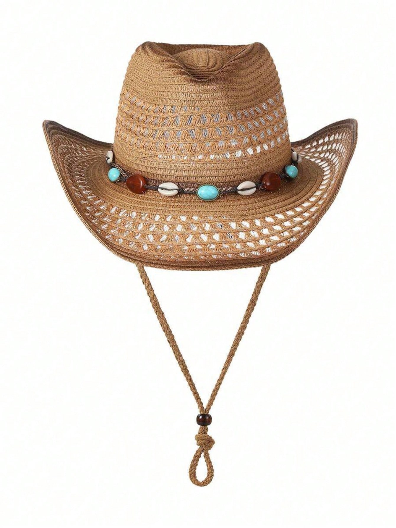 Unisex Brown Hollow Straw Cowb - Cowboy Hat Straw review and price
