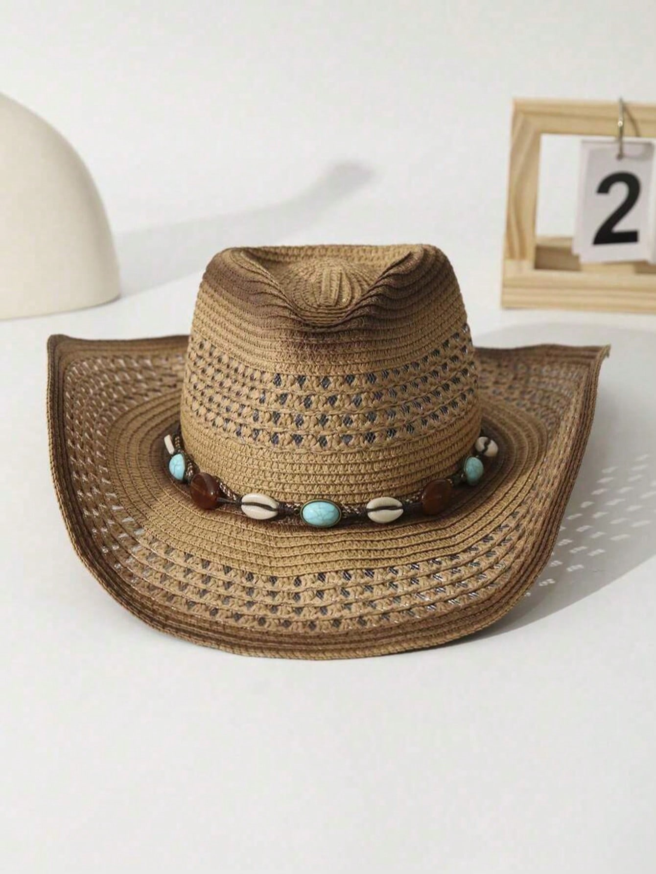 Unisex Brown Hollow Straw Cowb - Cowboy Hat Straw review and price