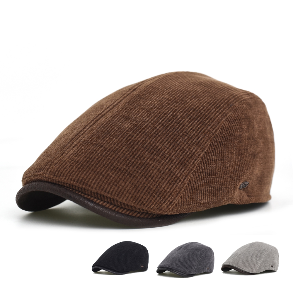 Newsboy Cap Men Winter Thick W - Dad Hat Cotton review and price
